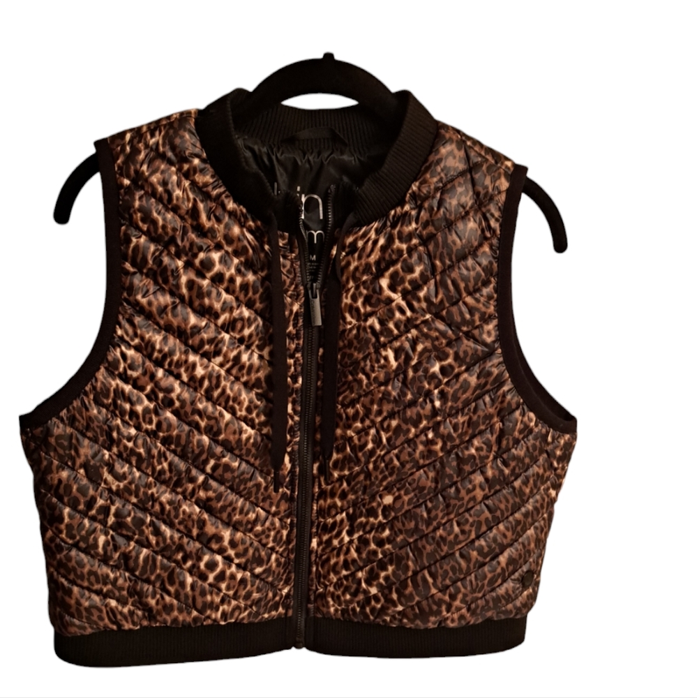 Calvin Klein leopard print performance vest